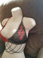 Harley Quinn Small Bikini with Chains Chainmail Costume Piece